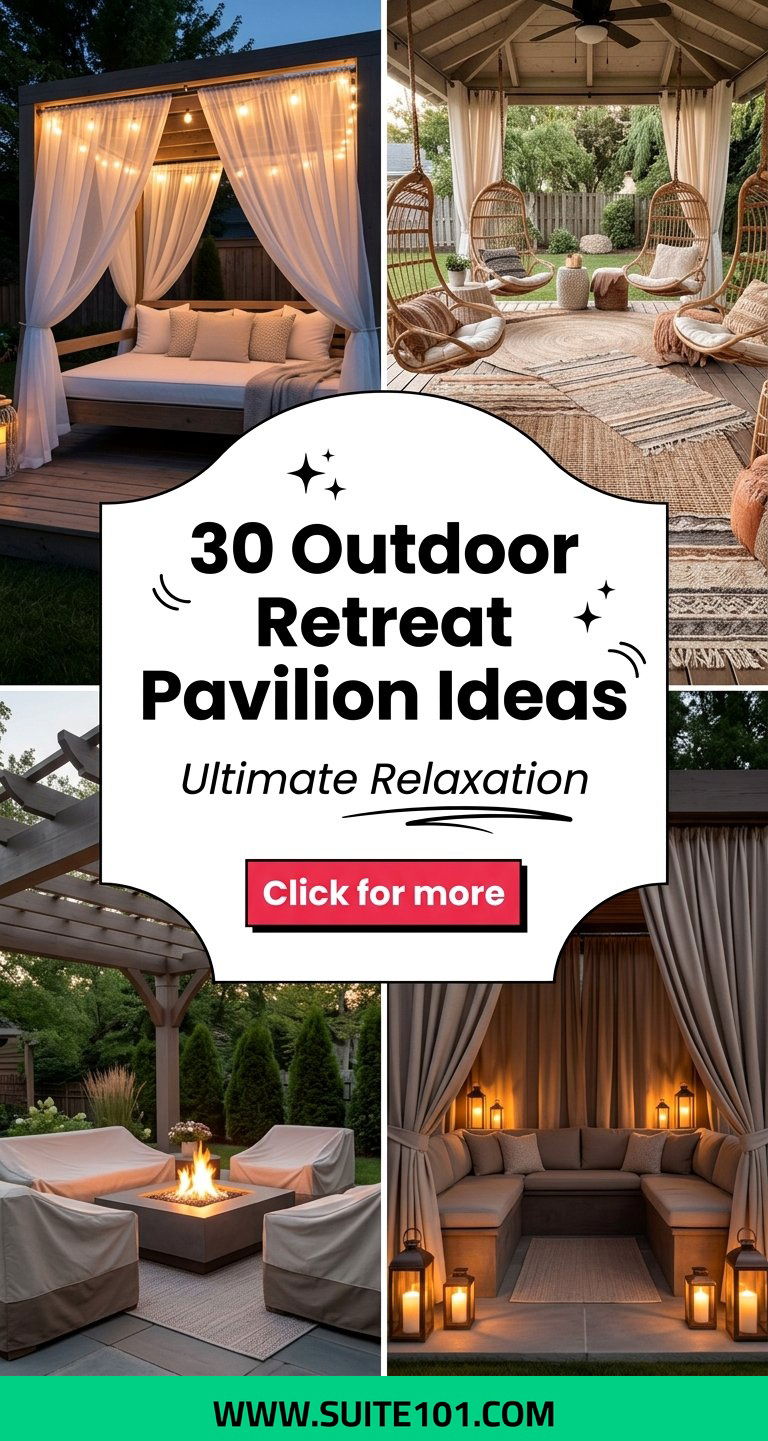 30 Outdoor Retreat Pavilion Ideas for Ultimate Relaxation - 30 Outdoor Retreat Pavilion Ideas for Ultimate Relaxation