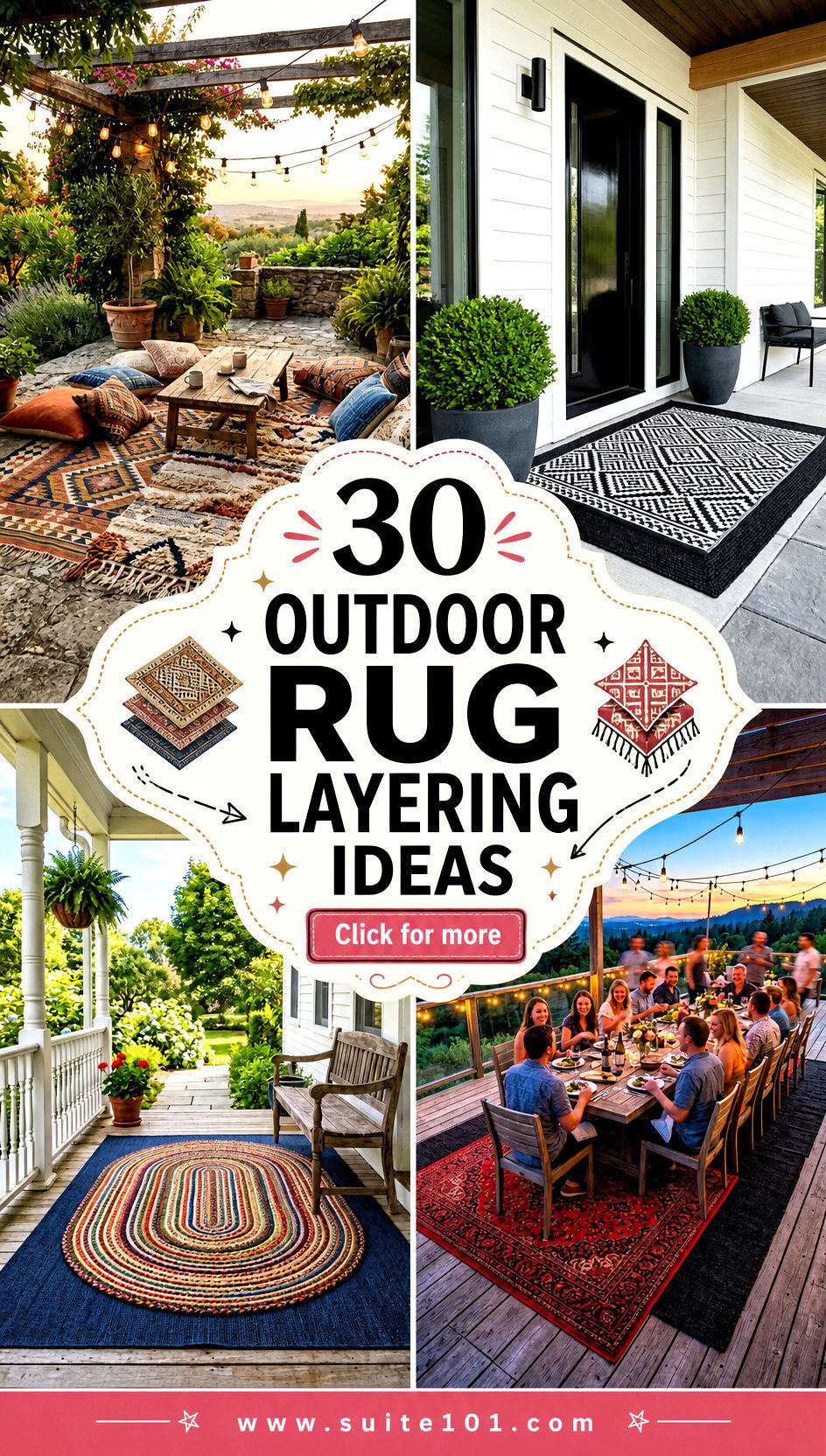 30 Outdoor Rug Layering Ideas for Cozy Styled Patio Floors - 30 Outdoor Rug Layering Ideas for Cozy, Styled Patio Floors