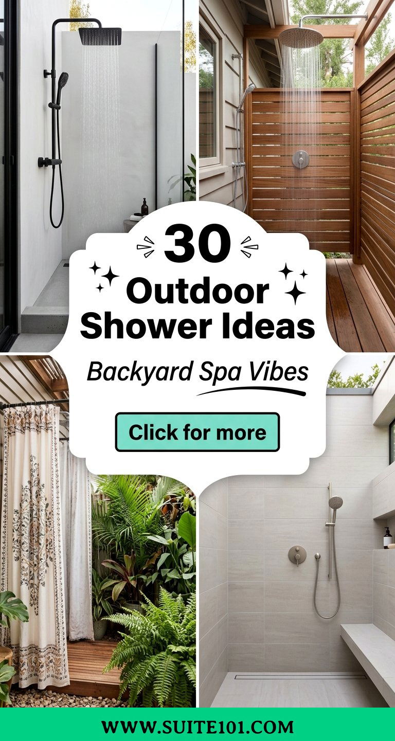 30 Outdoor Shower Ideas to Turn Your Backyard Into Spa Vibes - 30 Outdoor Shower Ideas to Turn Your Backyard Into Spa Vibes