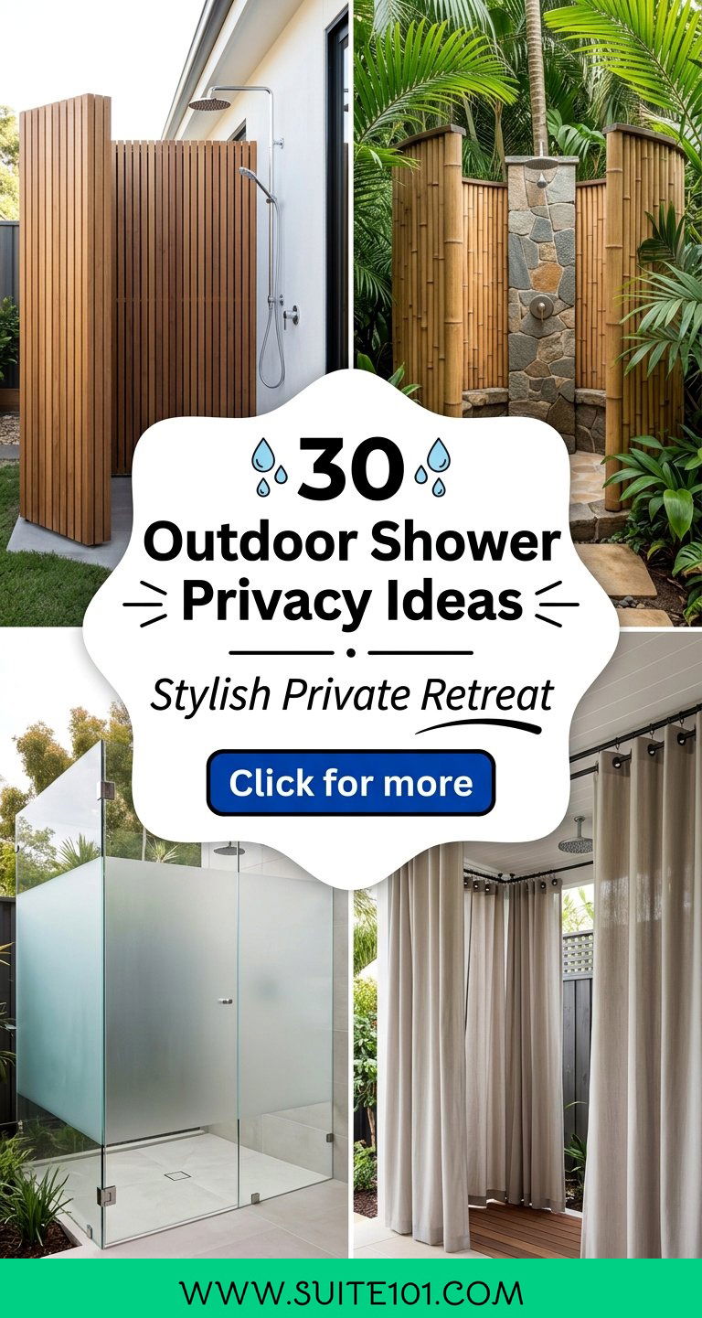 30 Outdoor Shower Privacy Ideas for a Stylish Private Retreat - 30 Outdoor Shower Privacy Ideas for a Stylish Private Retreat