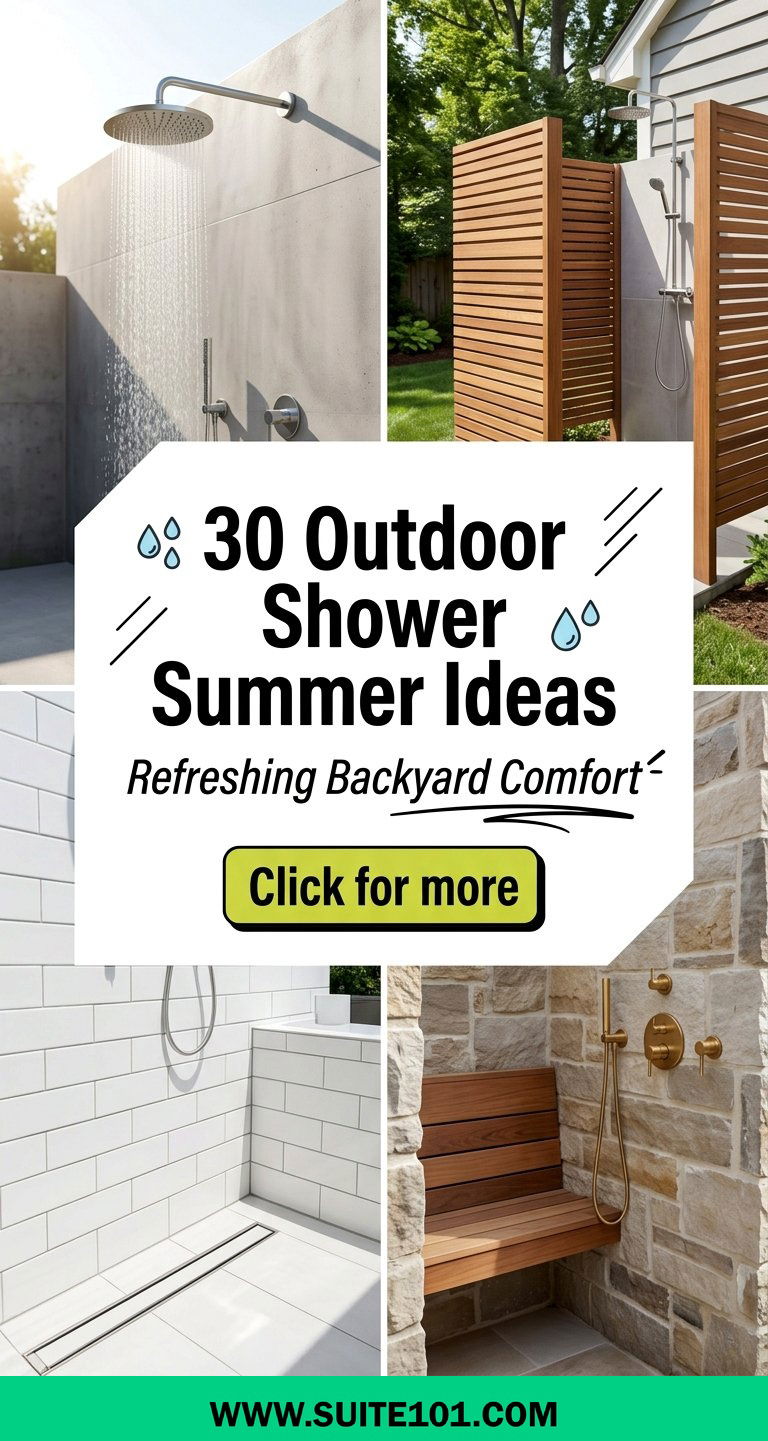 30 Outdoor Shower Summer Ideas for Refreshing Backyard Comfort - 30 Outdoor Shower Summer Ideas for Refreshing Backyard Comfort