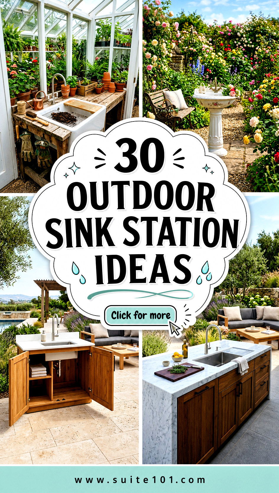 30 Outdoor Sink Station Ideas to Keep Camping and Hosting Clean - 30 Outdoor Sink Station Ideas to Keep Camping and Hosting Clean