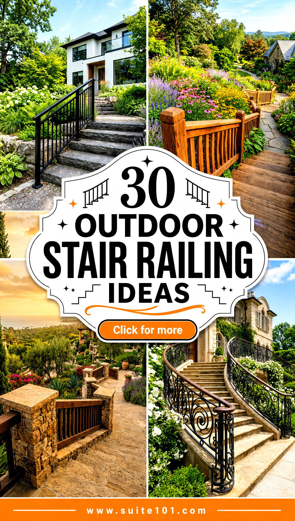 30 Outdoor Stair Railing Ideas for Safer Stylish Steps - 30 Outdoor Stair Railing Ideas for Safer, Stylish Steps