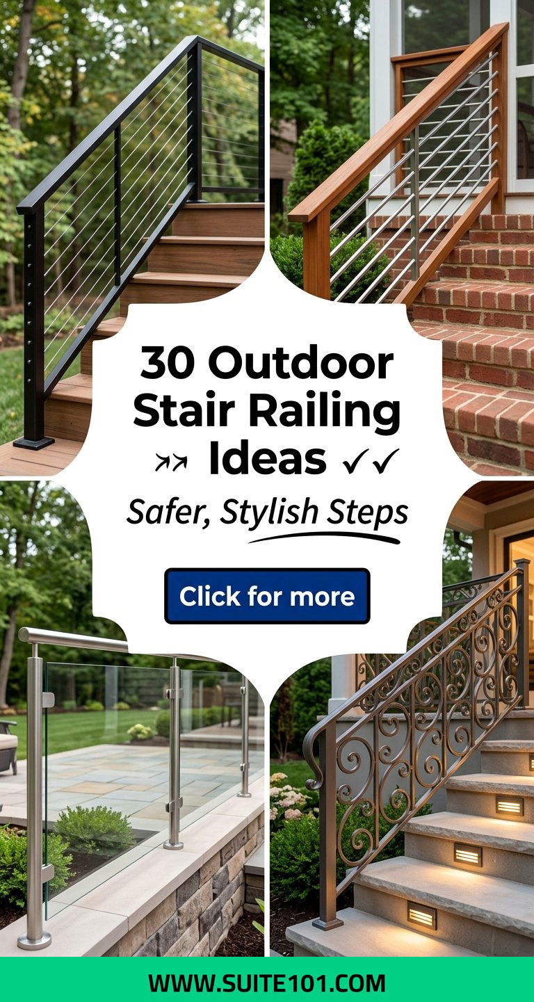 30 Outdoor Stair Railing Ideas for Safer Stylish Steps - 30 Outdoor Stair Railing Ideas for Safer, Stylish Steps