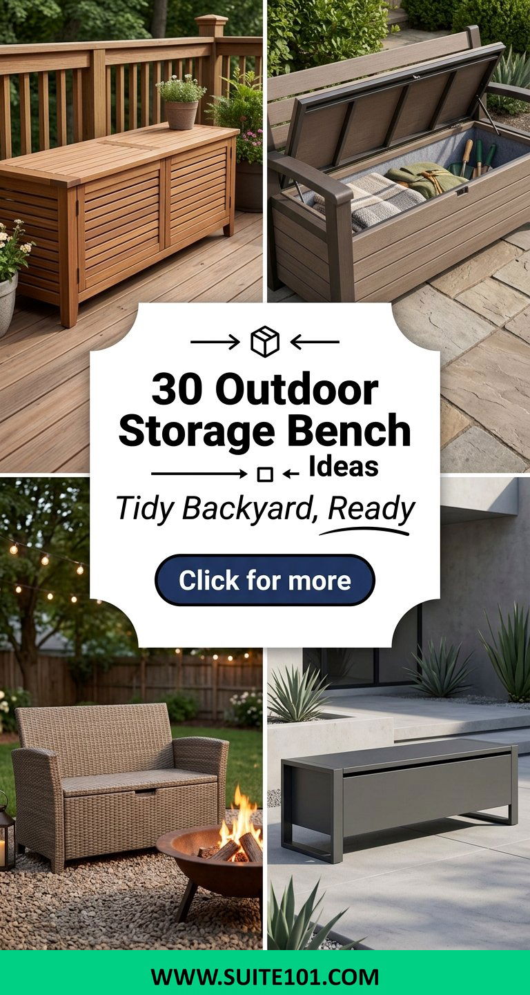 30 Outdoor Storage Bench Ideas to Tidy Up Your Backyard - 30 Outdoor Storage Bench Ideas to Tidy Up Your Backyard