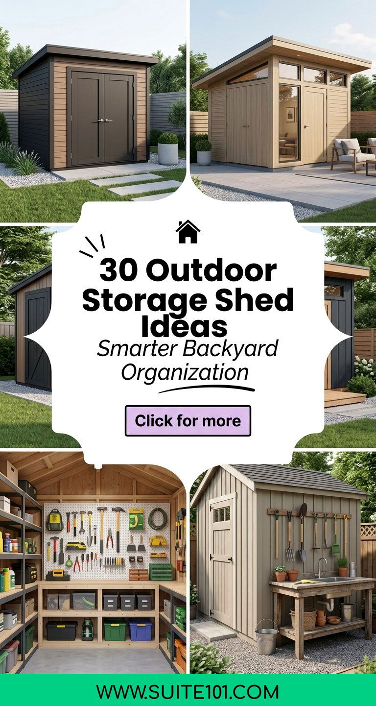 30 Outdoor Storage Shed Ideas for Smarter Backyard Organization - 30 Outdoor Storage Shed Ideas for Smarter Backyard Organization