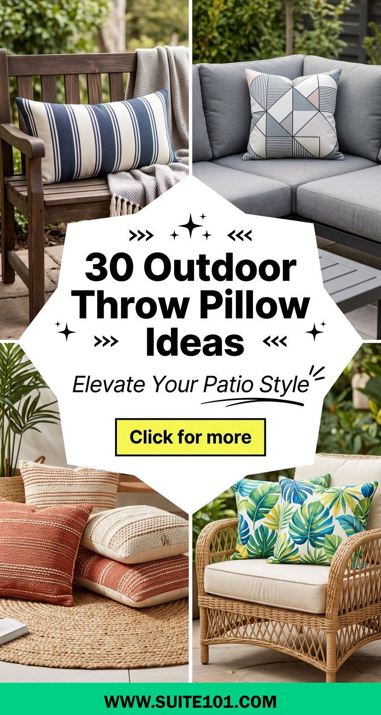 30 Outdoor Throw Pillow Ideas to Elevate Your Patio Style - 30 Outdoor Throw Pillow Ideas to Elevate Your Patio Style