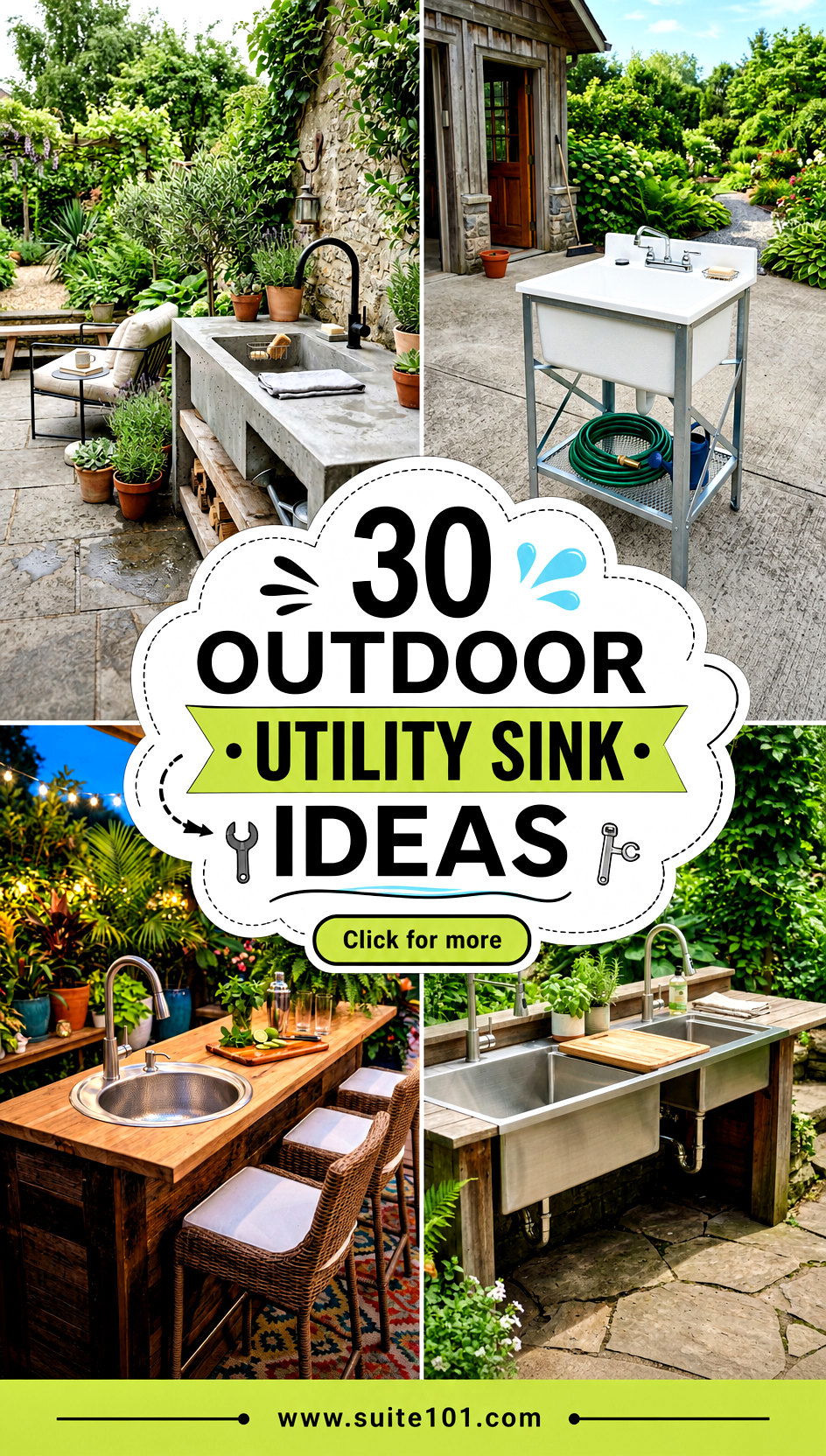30 Outdoor Utility Sink Ideas for Easy Cleanup and Prep - 30 Outdoor Utility Sink Ideas for Easy Cleanup and Prep