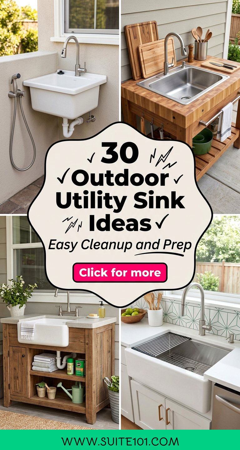 30 Outdoor Utility Sink Ideas for Easy Cleanup and Prep - 30 Outdoor Utility Sink Ideas for Easy Cleanup and Prep