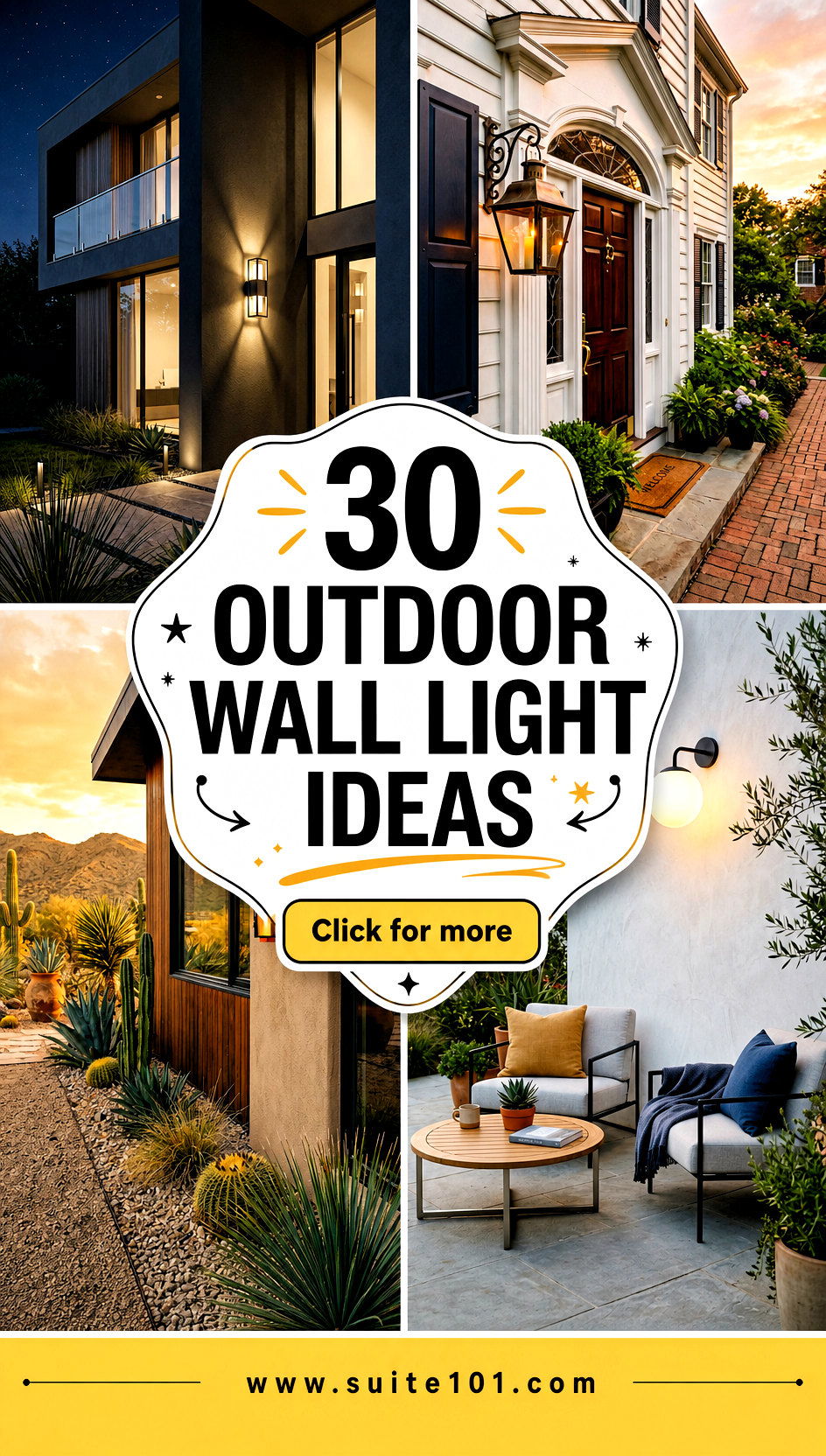 30 Outdoor Wall Light Ideas for a Warm Welcoming Glow - 30 Outdoor Wall Light Ideas for a Warm, Welcoming Glow