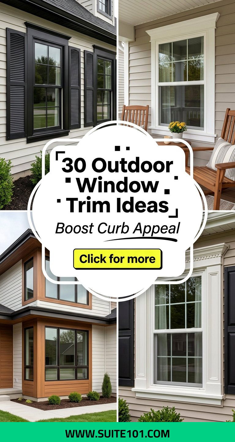 30 Outdoor Window Trim Ideas to Boost Curb Appeal Instantly - 30 Outdoor Window Trim Ideas to Boost Curb Appeal Instantly