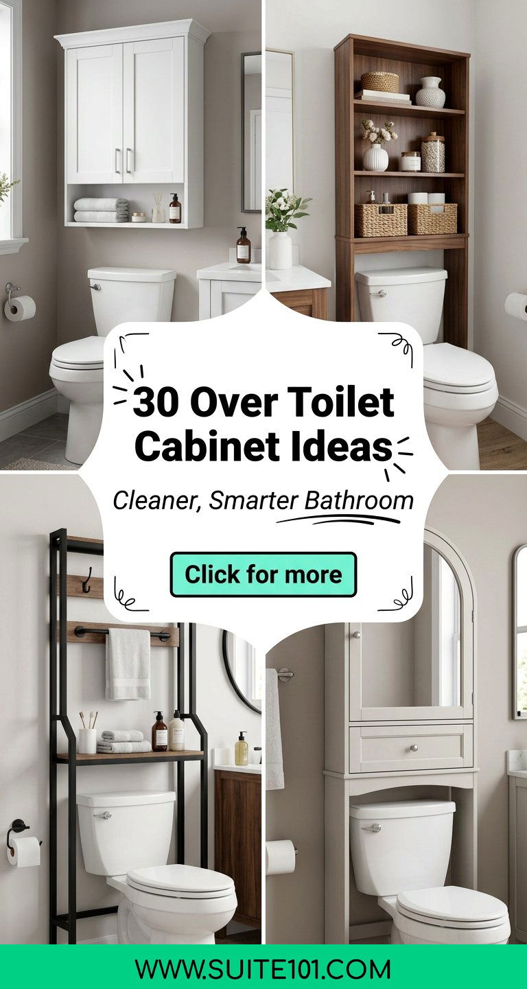 30 Over Toilet Cabinet Ideas for a Cleaner Smarter Bathroom - 30 Over Toilet Cabinet Ideas for a Cleaner, Smarter Bathroom