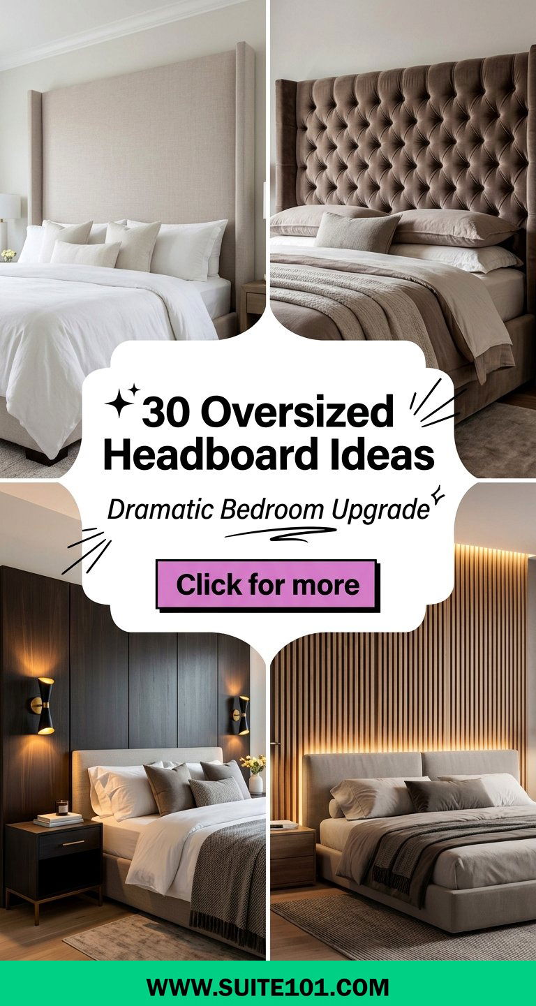 30 Oversized Headboard Ideas for a Dramatic Bedroom Upgrade - 30 Oversized Headboard Ideas for a Dramatic Bedroom Upgrade