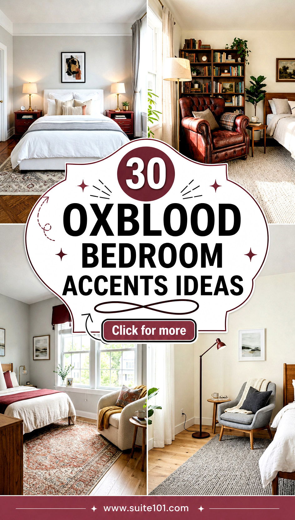 30 Oxblood Bedroom Accents Ideas to Create a Luxurious Retreat - 30 Oxblood Bedroom Accents Ideas to Create a Luxurious Retreat