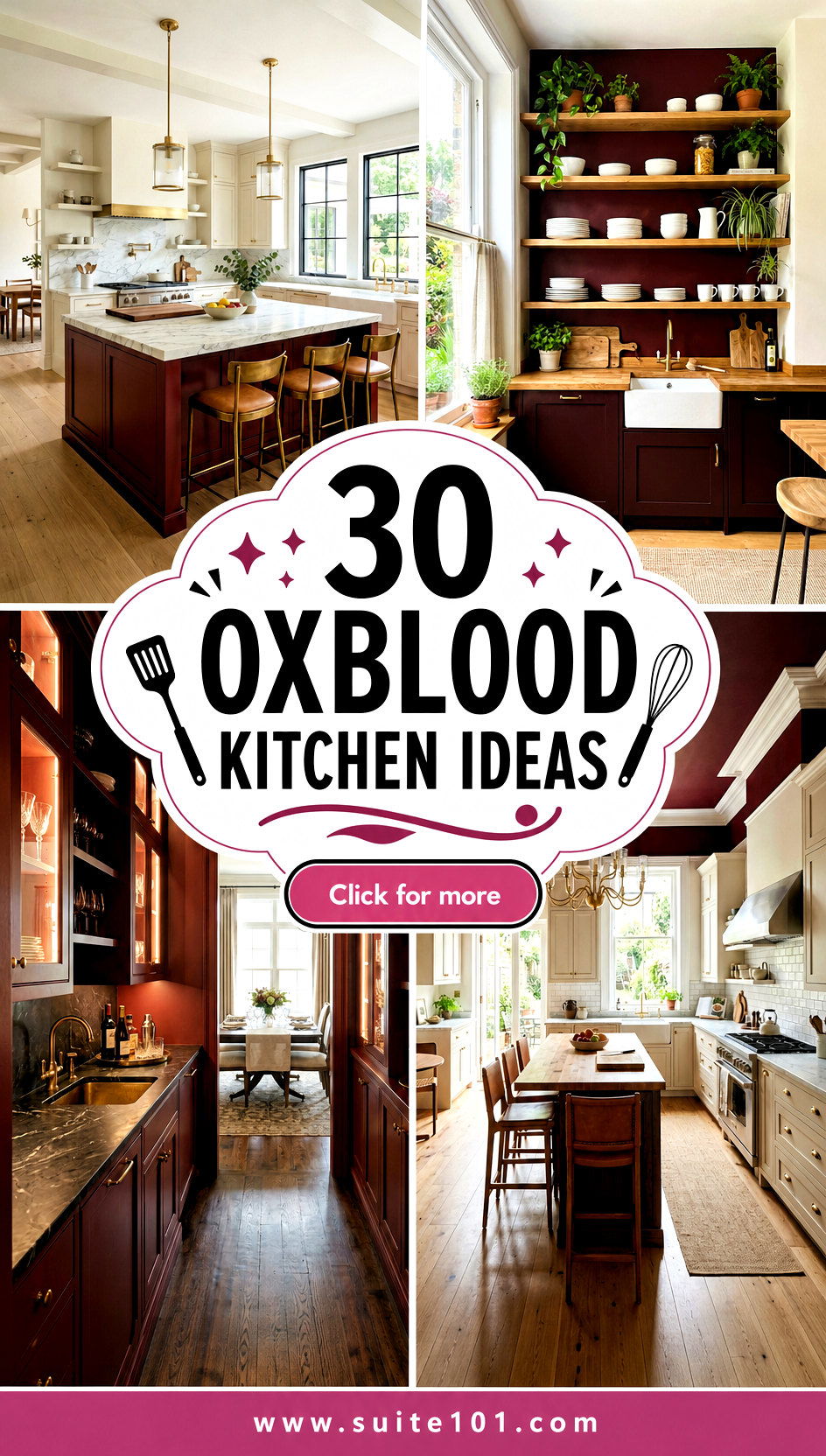 30 Oxblood Kitchen Ideas for Rich Color and Lasting Wow - 30 Oxblood Kitchen Ideas for Rich Color and Lasting Wow