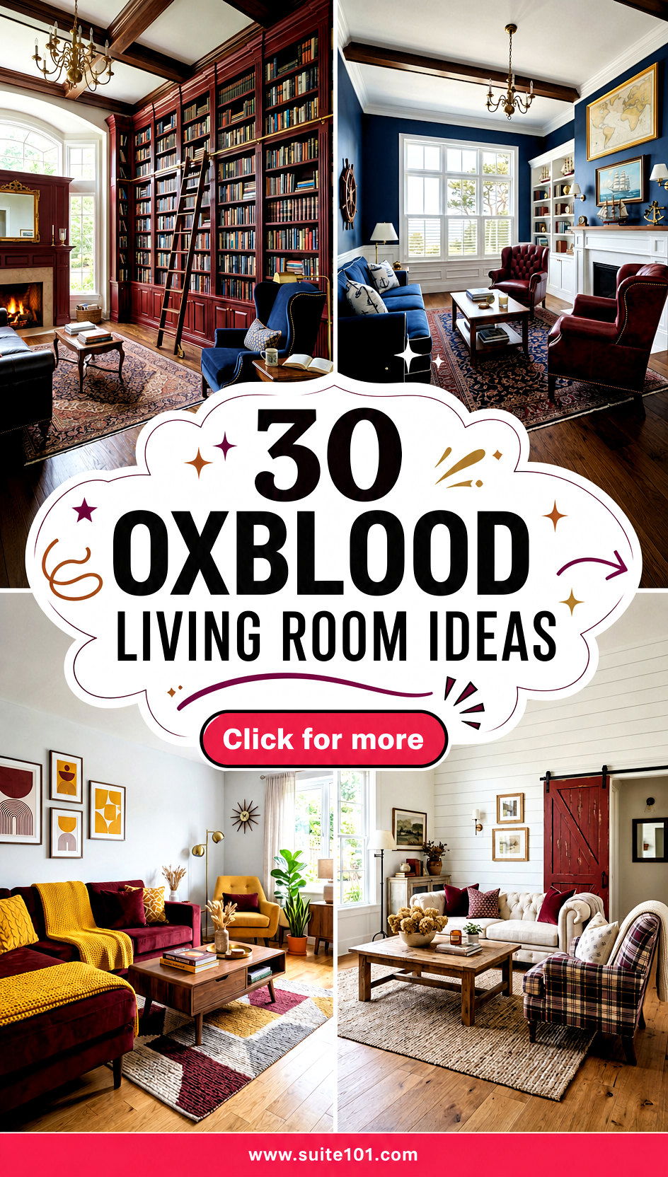 30 Oxblood Living Room Ideas That Look Luxurious Fast Now - 30 Oxblood Living Room Ideas That Look Luxurious Fast Now