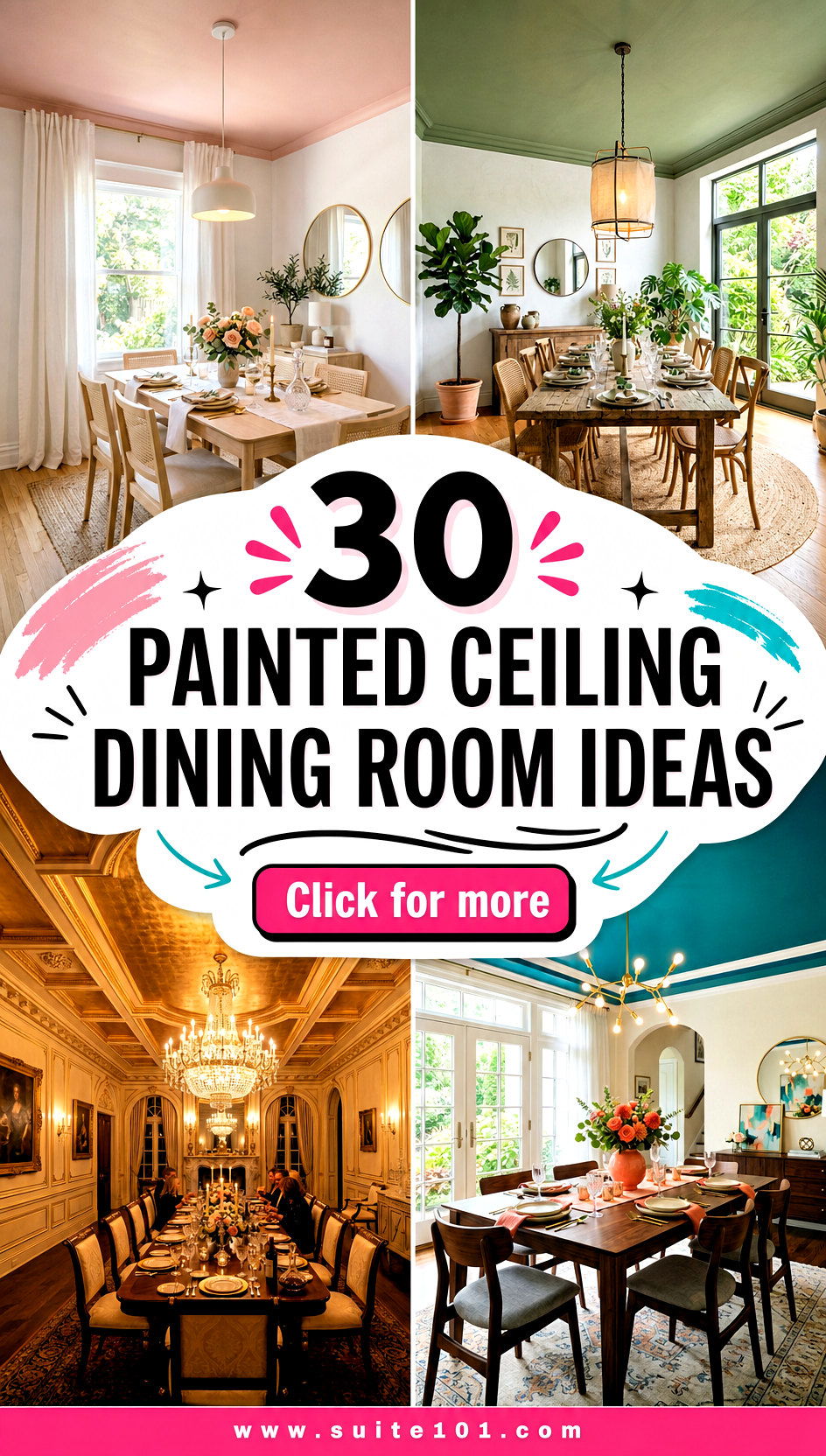 30 Painted Ceiling Dining Room Ideas for Drama and Depth - 30 Painted Ceiling Dining Room Ideas for Drama and Depth