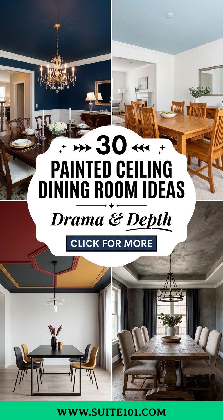 30 Painted Ceiling Dining Room Ideas for Drama and Depth - 30 Painted Ceiling Dining Room Ideas for Drama and Depth