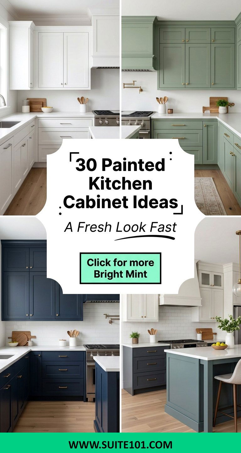 30 Painted Kitchen Cabinet Ideas for a Fresh New Look Fast - 30 Painted Kitchen Cabinet Ideas for a Fresh New Look Fast