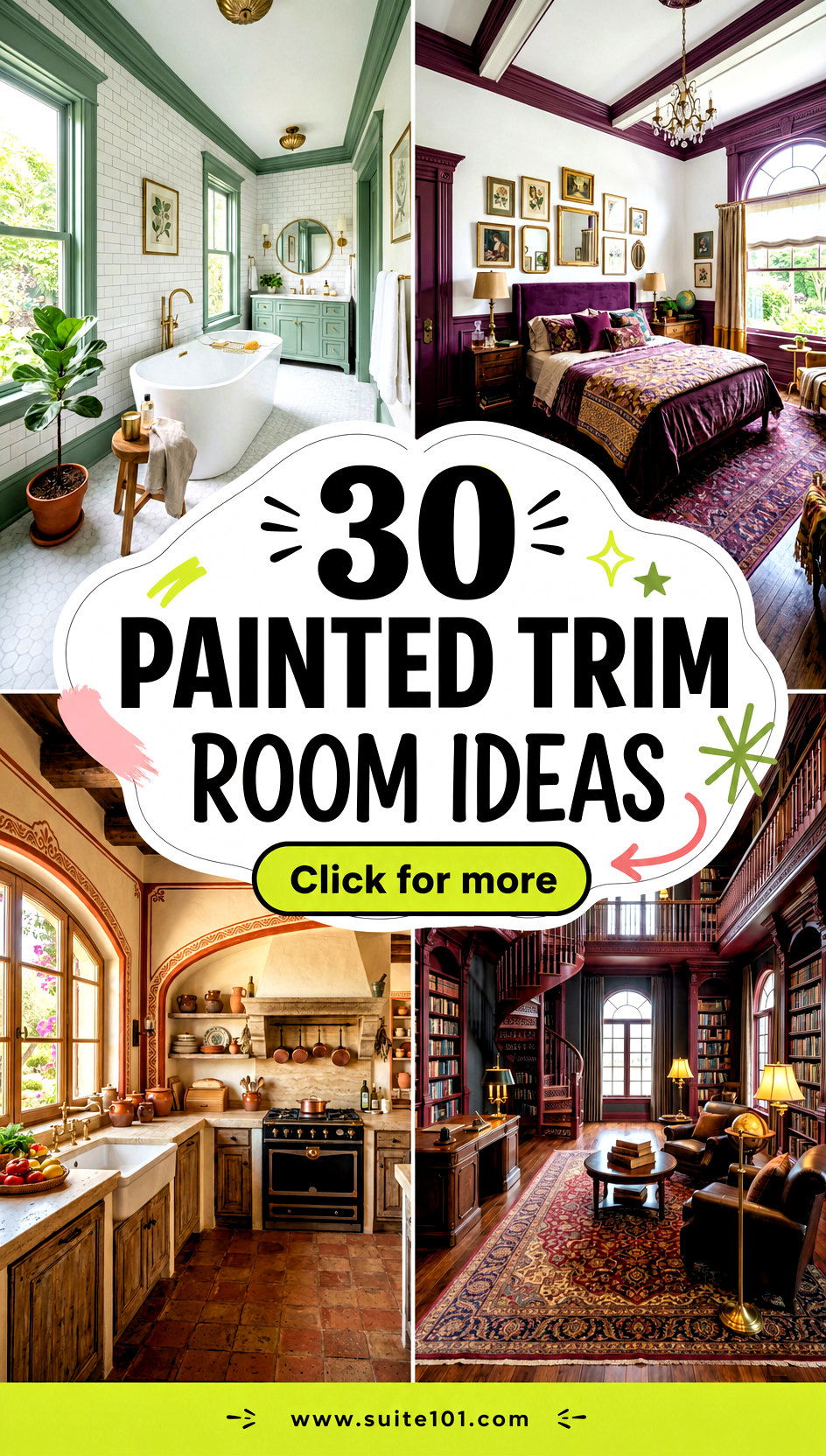 30 Painted Trim Room Ideas to Make Walls Pop Beautifully - 30 Painted Trim Room Ideas to Make Walls Pop Beautifully