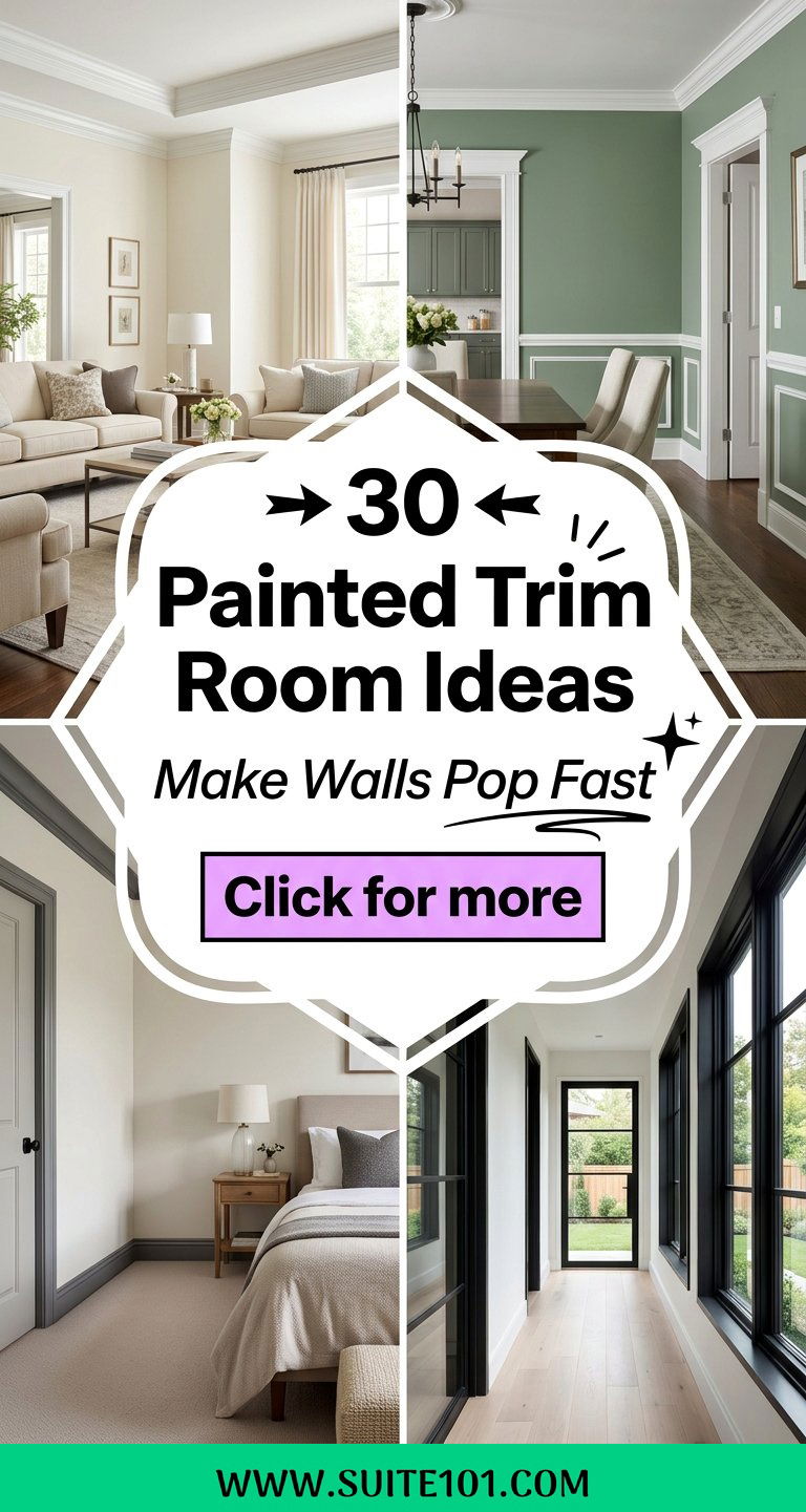 30 Painted Trim Room Ideas to Make Walls Pop Beautifully - 30 Painted Trim Room Ideas to Make Walls Pop Beautifully