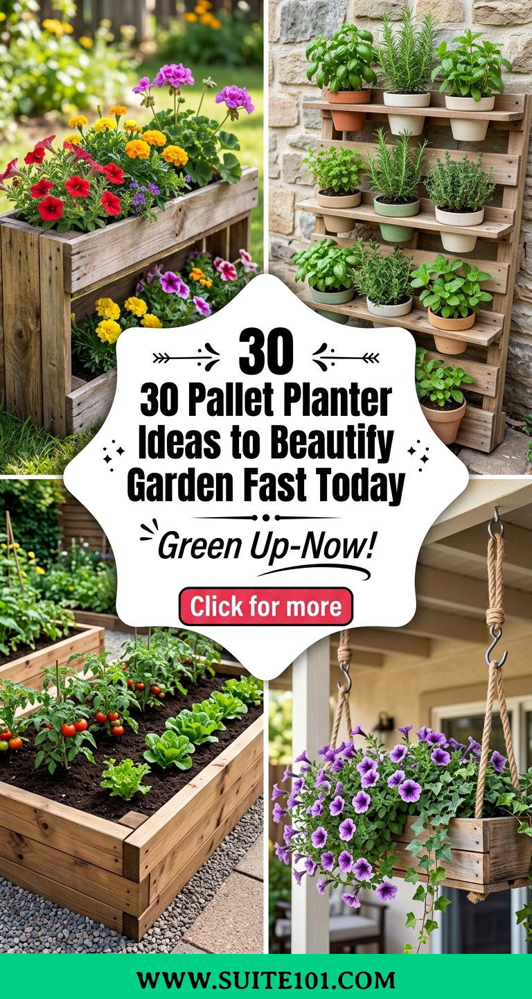 30 Pallet Planter Ideas to Beautify Your Garden Fast Today - 30 Pallet Planter Ideas to Beautify Your Garden Fast Today