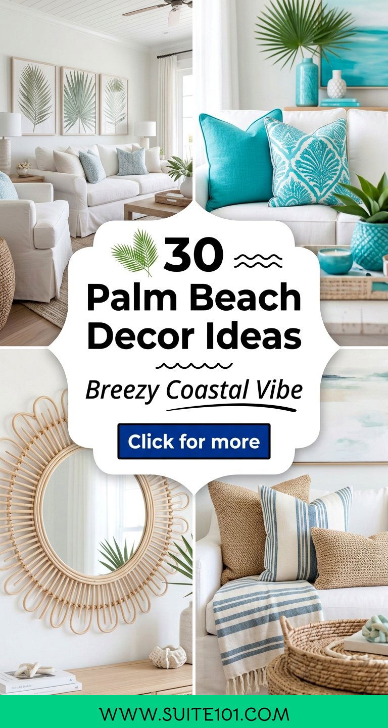 30 Palm Beach Decor Ideas for a Breezy Coastal Vibe at Home - 30 Palm Beach Decor Ideas for a Breezy Coastal Vibe at Home