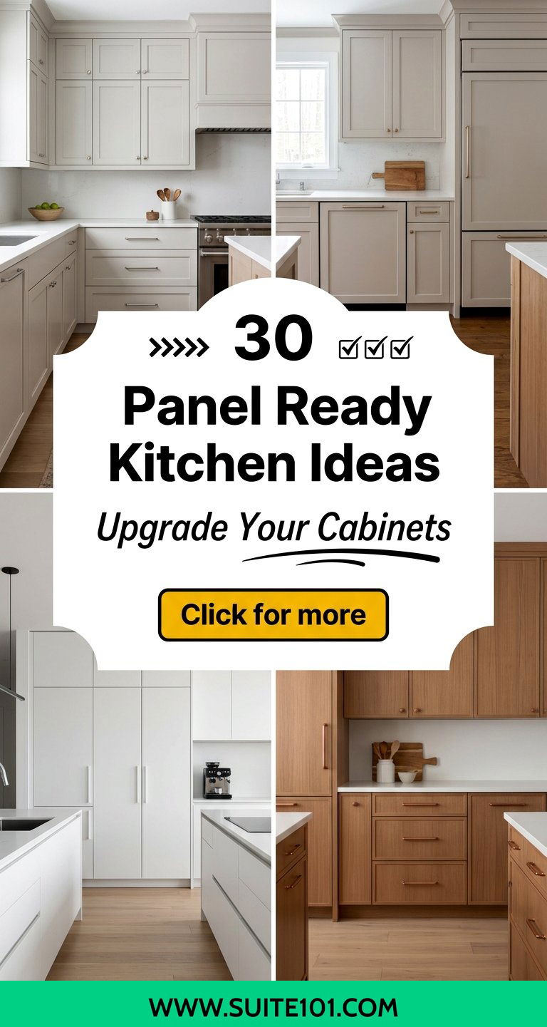 30 Panel Ready Kitchen Ideas That Upgrade Your Cabinets - 30 Panel Ready Kitchen Ideas That Upgrade Your Cabinets