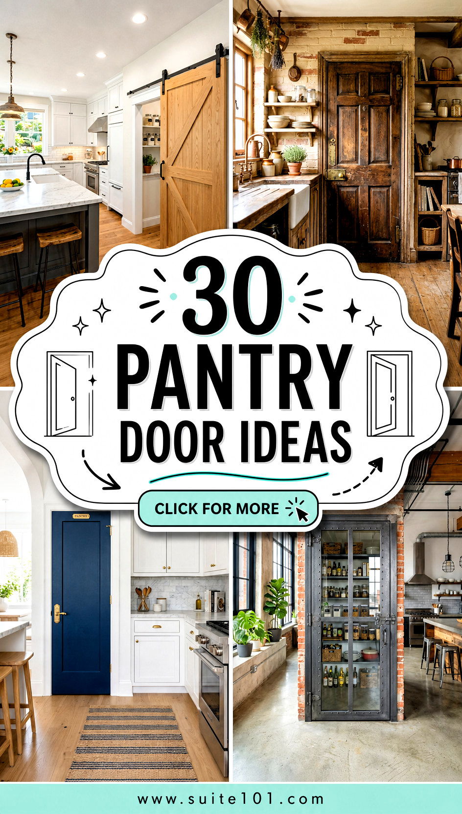 30 Pantry Door Ideas to Match Your Kitchen Style Perfectly - 30 Pantry Door Ideas to Match Your Kitchen Style Perfectly