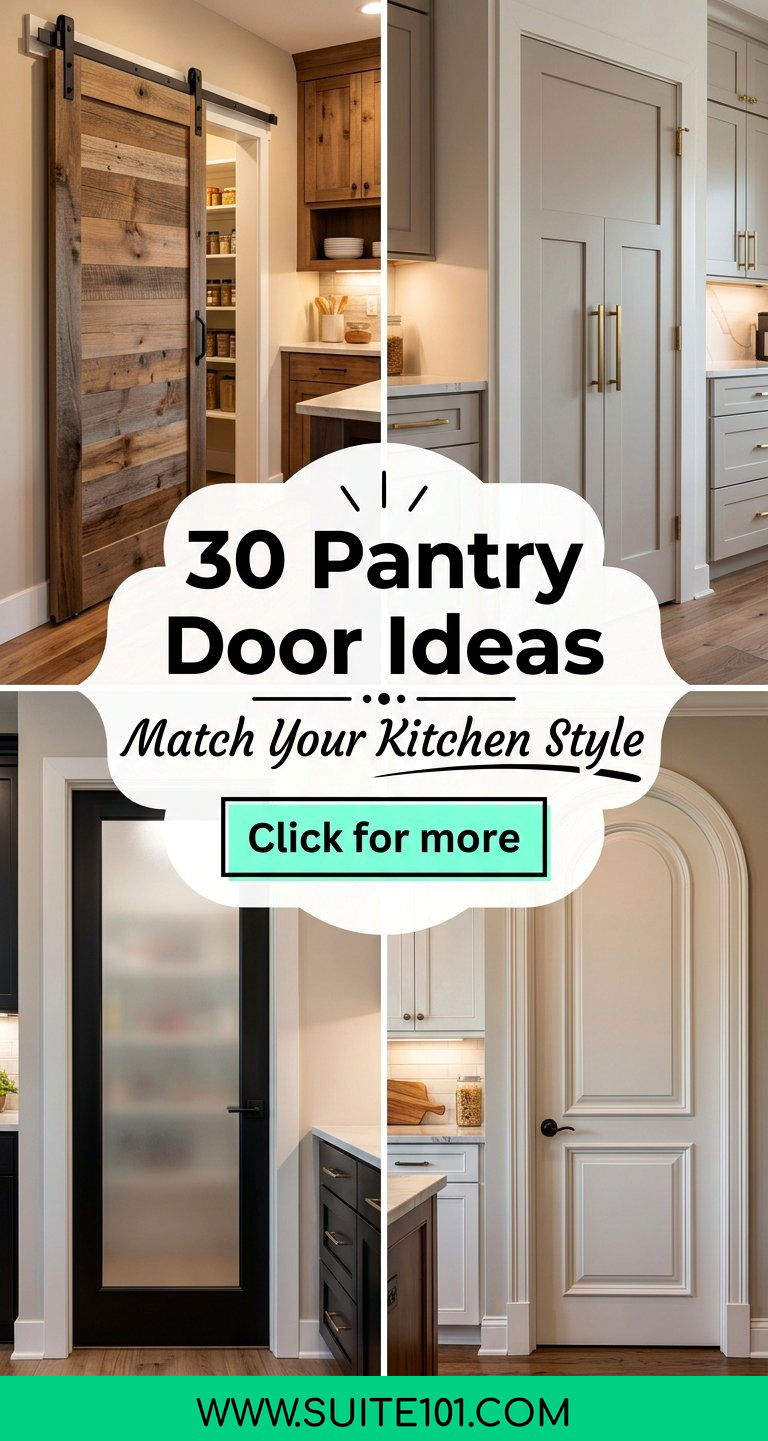30 Pantry Door Ideas to Match Your Kitchen Style Perfectly - 30 Pantry Door Ideas to Match Your Kitchen Style Perfectly