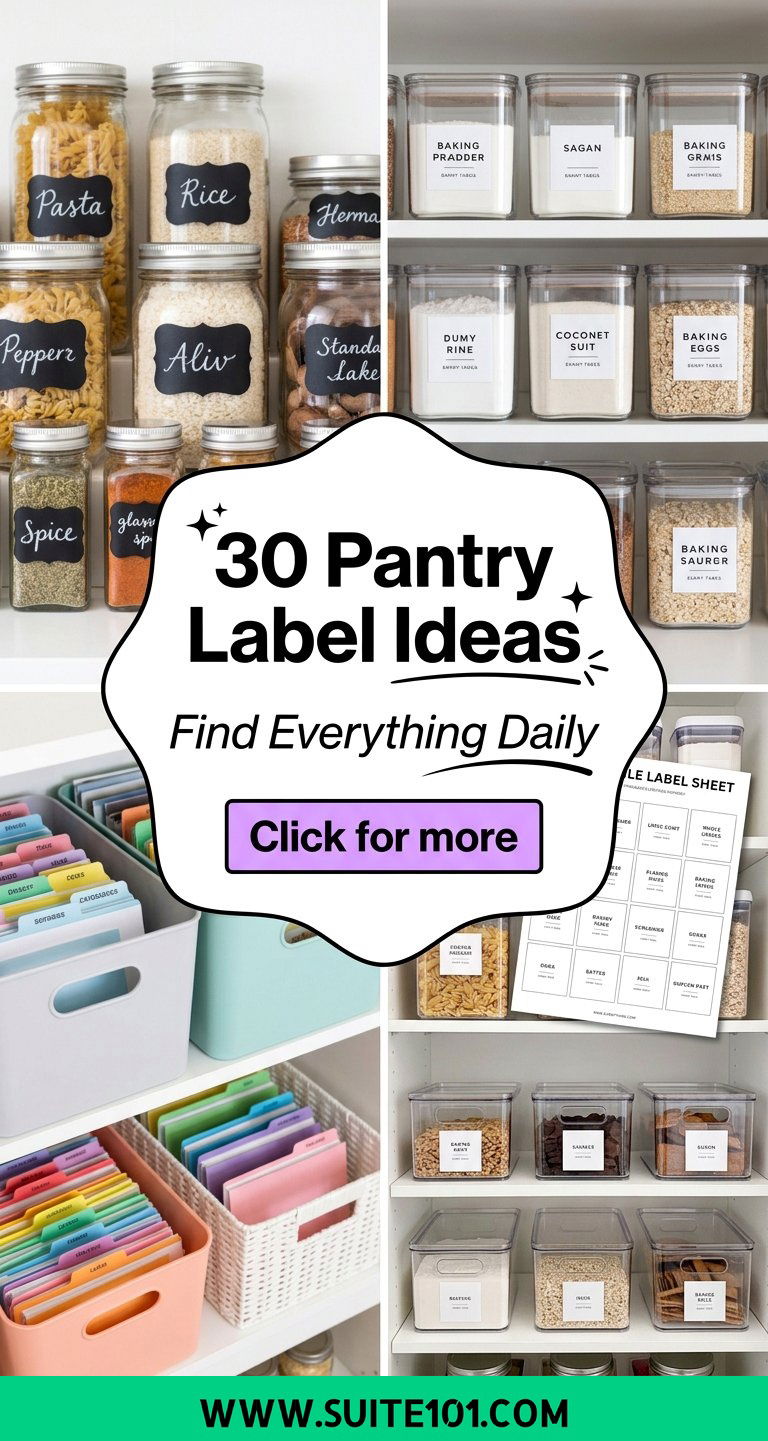 30 Pantry Label Ideas to Keep Everything Easy to Find Daily - 30 Pantry Label Ideas to Keep Everything Easy to Find Daily