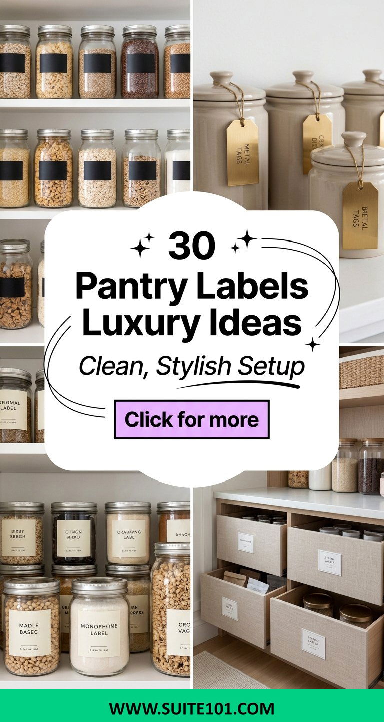 30 Pantry Labels Luxury Ideas for a Clean Stylish Setup - 30 Pantry Labels Luxury Ideas for a Clean, Stylish Setup