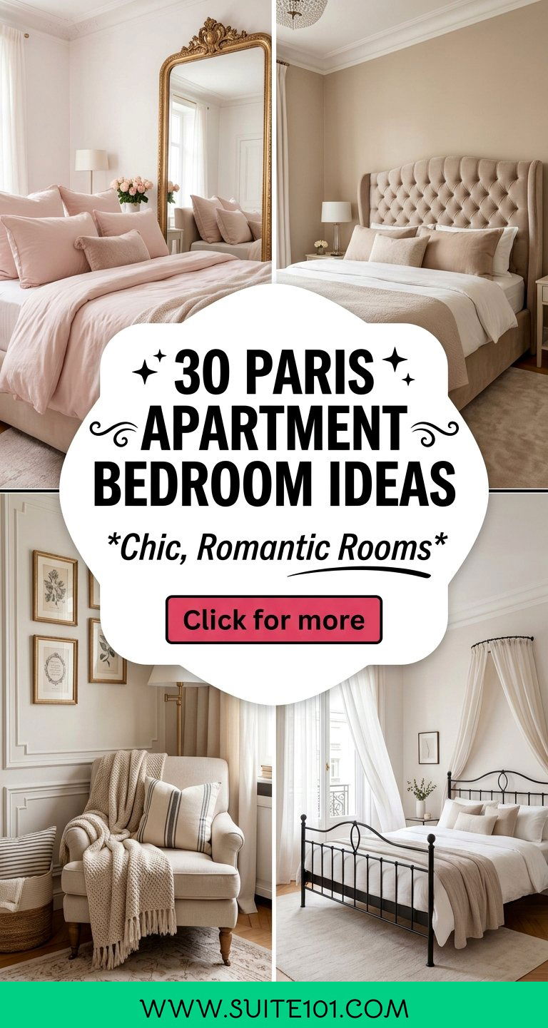 30 Paris Apartment Bedroom Ideas for Chic Romantic Rooms - 30 Paris Apartment Bedroom Ideas for Chic, Romantic Rooms