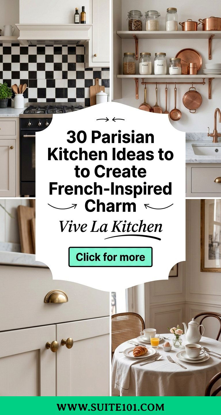 30 Parisian Kitchen Ideas to Create French-Inspired Charm - 30 Parisian Kitchen Ideas to Create French-Inspired Charm