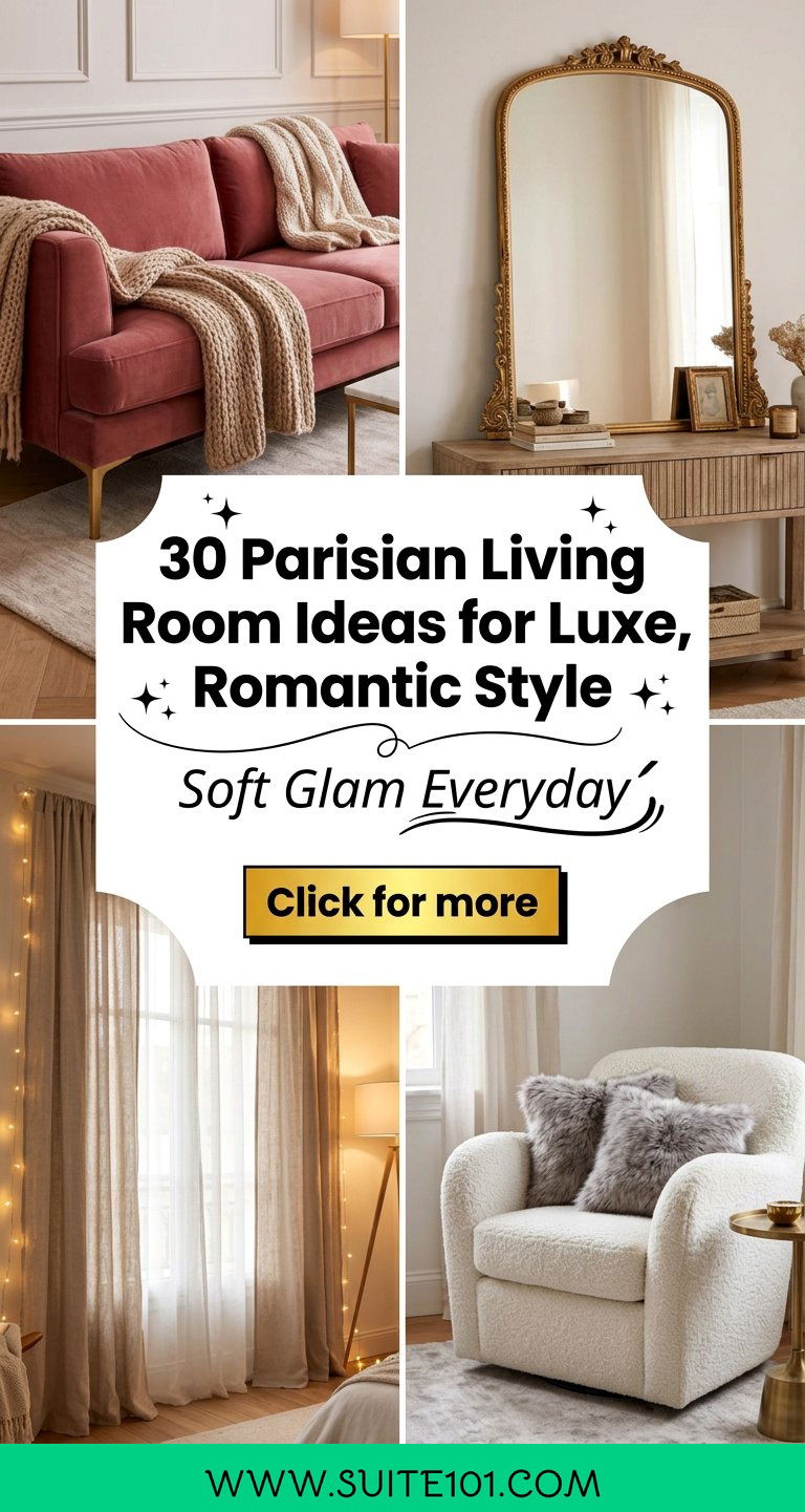30 Parisian Living Room Ideas for Luxe Romantic Style - 30 Parisian Living Room Ideas for Luxe, Romantic Style