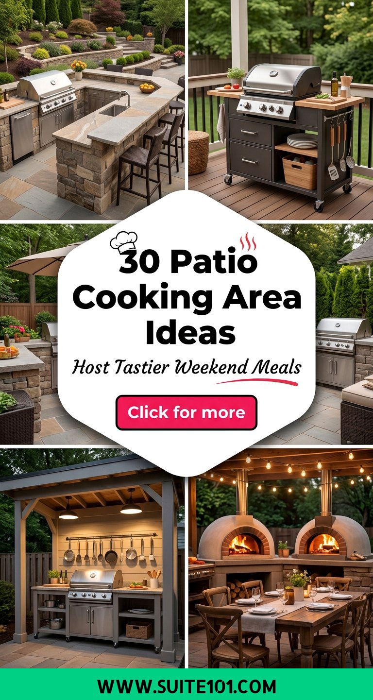 30 Patio Cooking Area Ideas for Hosting Tastier Weekend Meals - 30 Patio Cooking Area Ideas for Hosting Tastier Weekend Meals