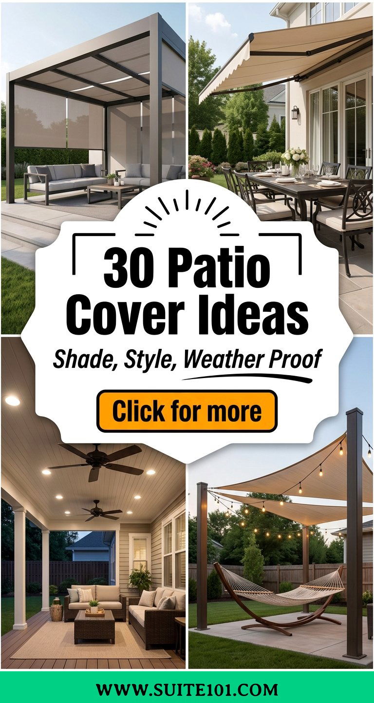30 Patio Cover Ideas to Add Shade Style and Weather Protection - 30 Patio Cover Ideas to Add Shade, Style, and Weather Protection