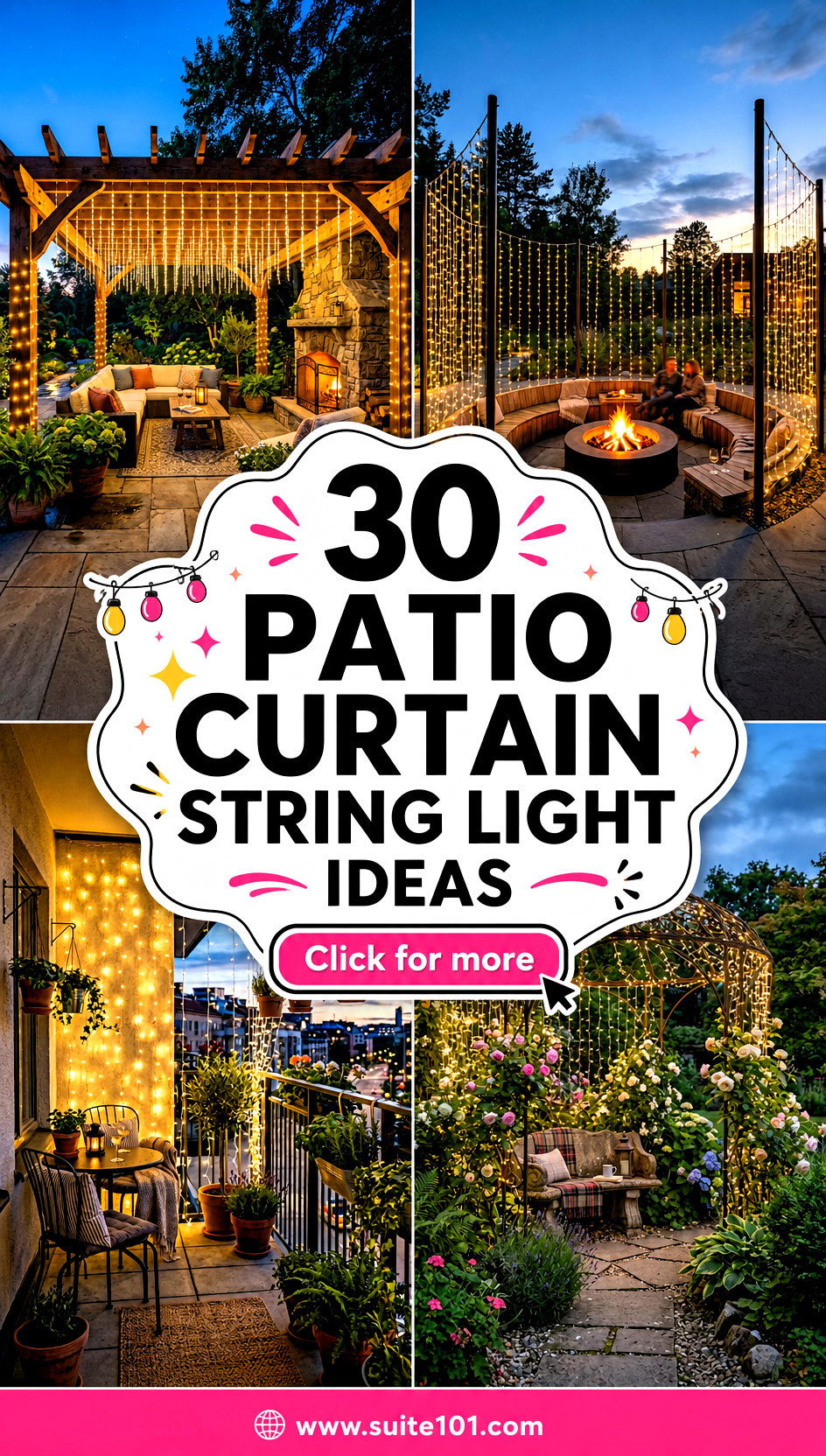 30 Patio Curtain String Light Ideas for Instant Wow After Dark - 30 Patio Curtain String Light Ideas for Instant Wow After Dark