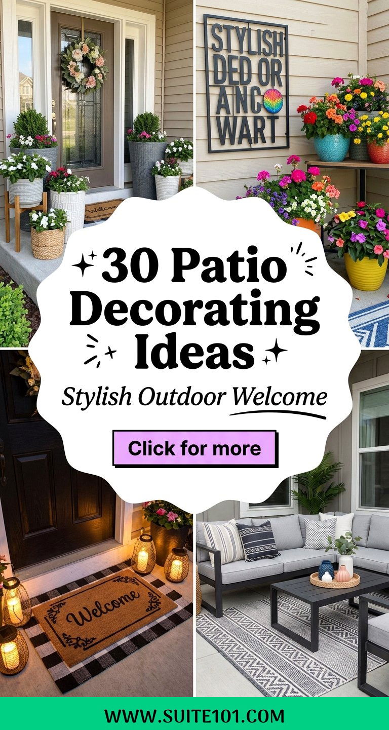 30 Patio Decorating Ideas for a Stylish Outdoor Welcome - 30 Patio Decorating Ideas for a Stylish Outdoor Welcome