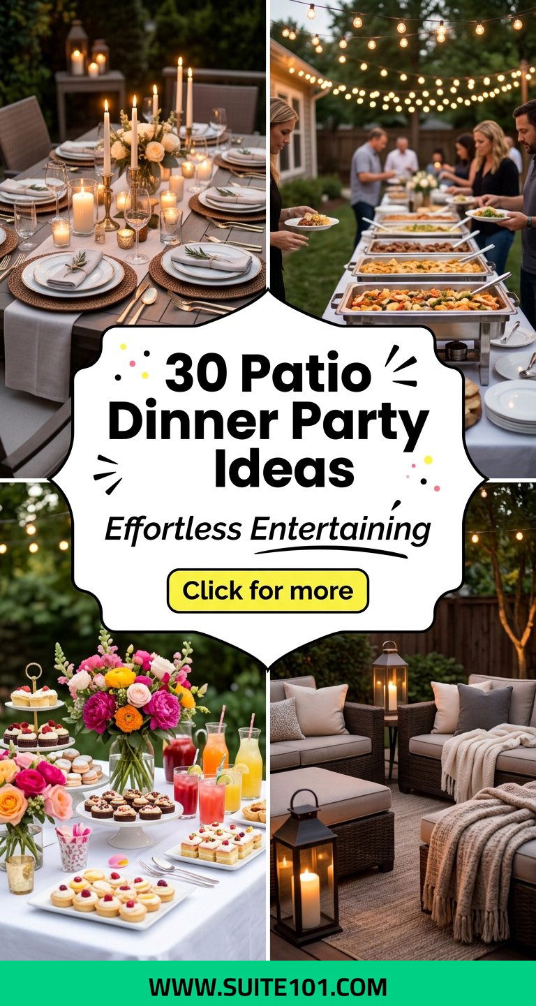 30 Patio Dinner Party Ideas for Effortless Entertaining - 30 Patio Dinner Party Ideas for Effortless Entertaining