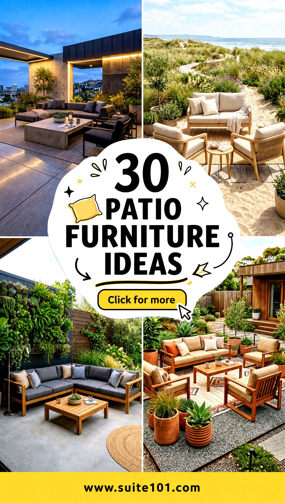30 Patio Furniture Ideas to Create a Comfortable Outdoor Lounge - 30 Patio Furniture Ideas to Create a Comfortable Outdoor Lounge