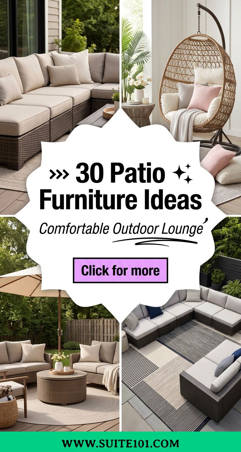 30 Patio Furniture Ideas to Create a Comfortable Outdoor Lounge - 30 Patio Furniture Ideas to Create a Comfortable Outdoor Lounge