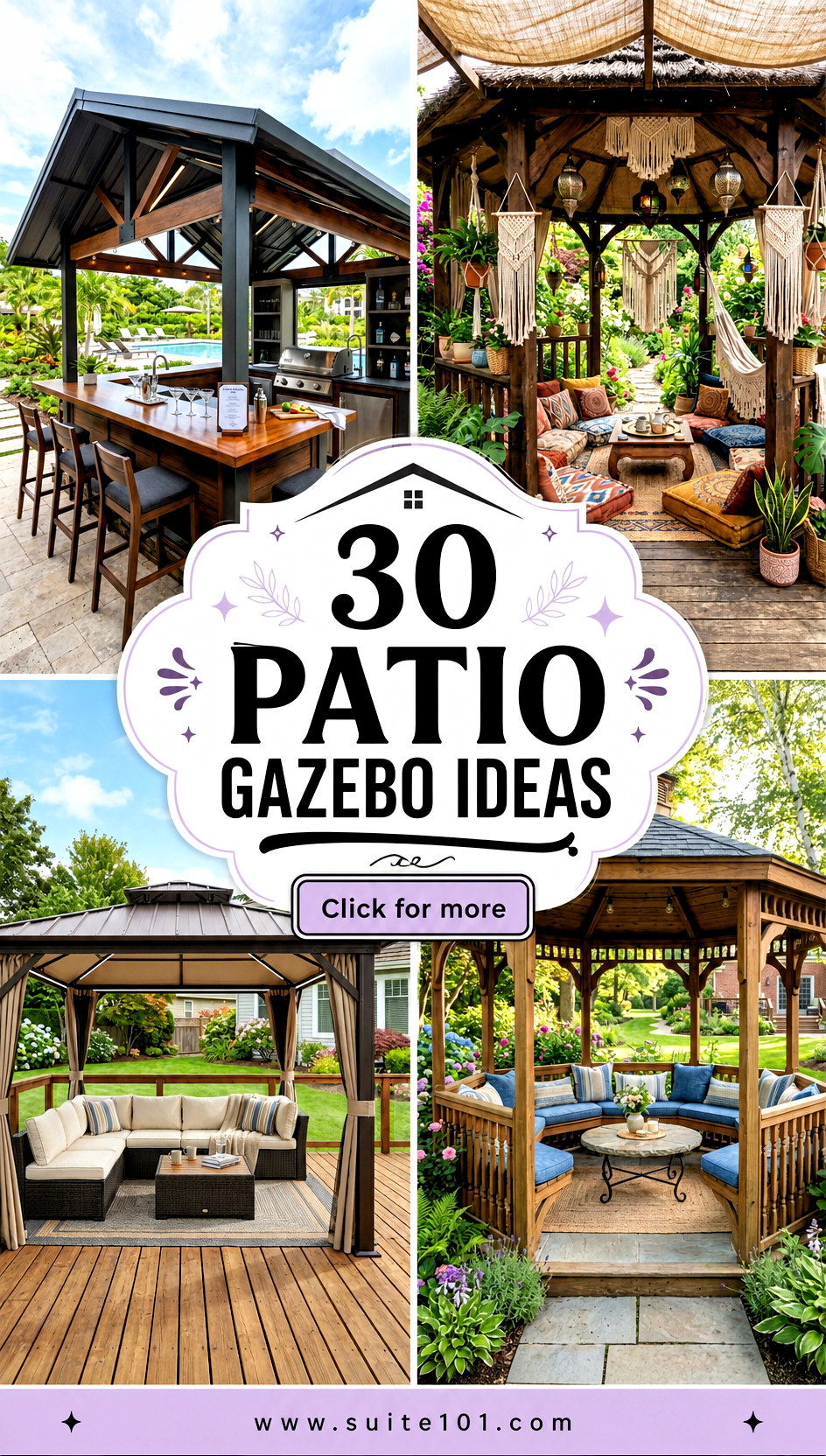 30 Patio Gazebo Ideas for Elegant Outdoor Gatherings Anytime - 30 Patio Gazebo Ideas for Elegant Outdoor Gatherings Anytime