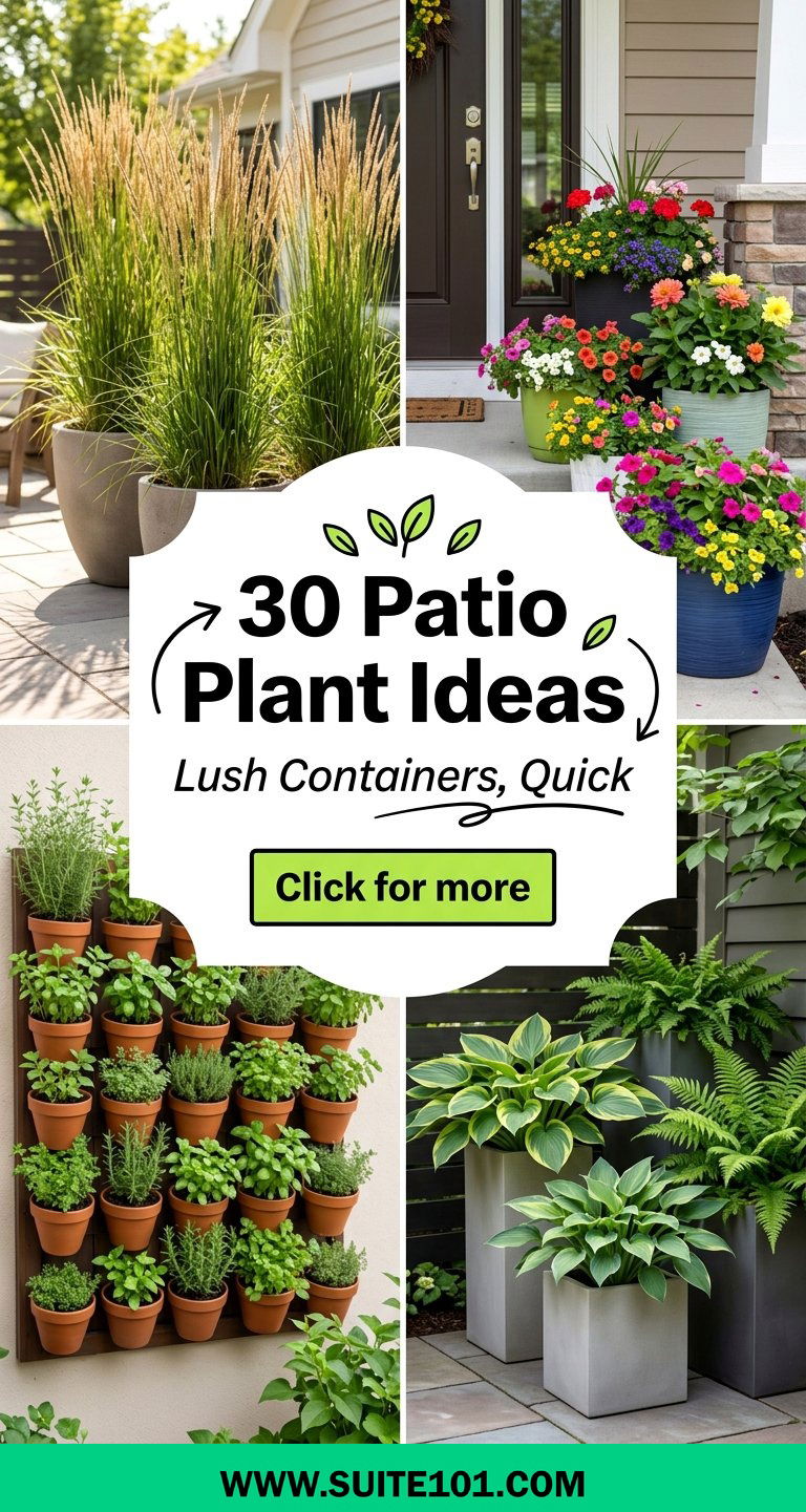30 Patio Plant Ideas to Create a Lush Container Garden Fast - 30 Patio Plant Ideas to Create a Lush Container Garden Fast