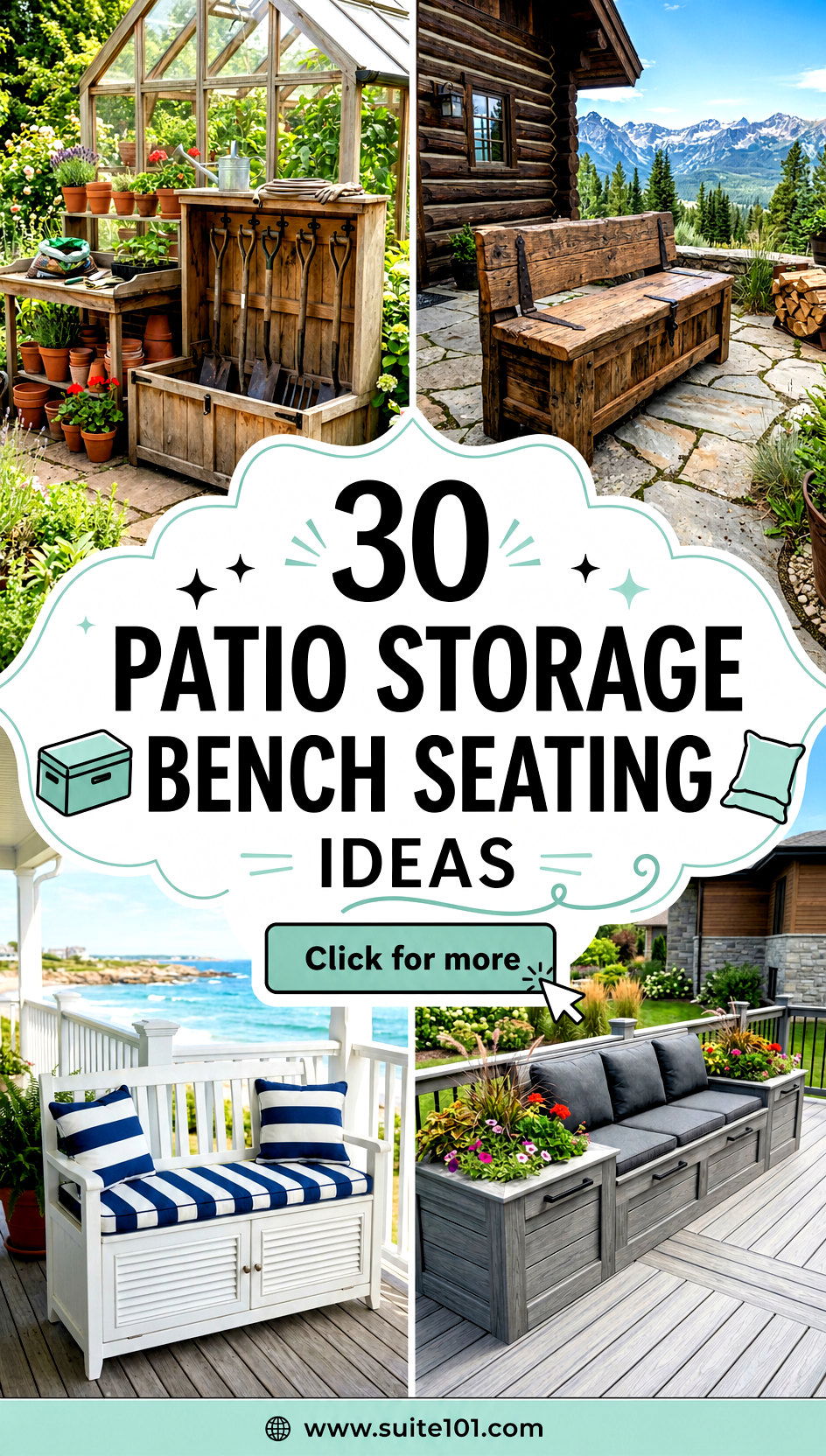 30 Patio Storage Bench Seating Ideas for Stylish Function - 30 Patio Storage Bench Seating Ideas for Stylish Function
