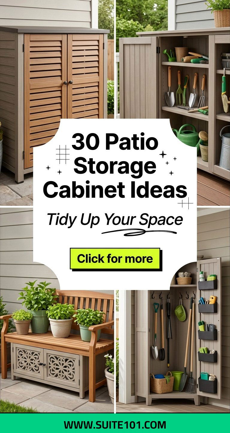 30 Patio Storage Cabinet Ideas to Tidy Up Your Outdoor Space - 30 Patio Storage Cabinet Ideas to Tidy Up Your Outdoor Space