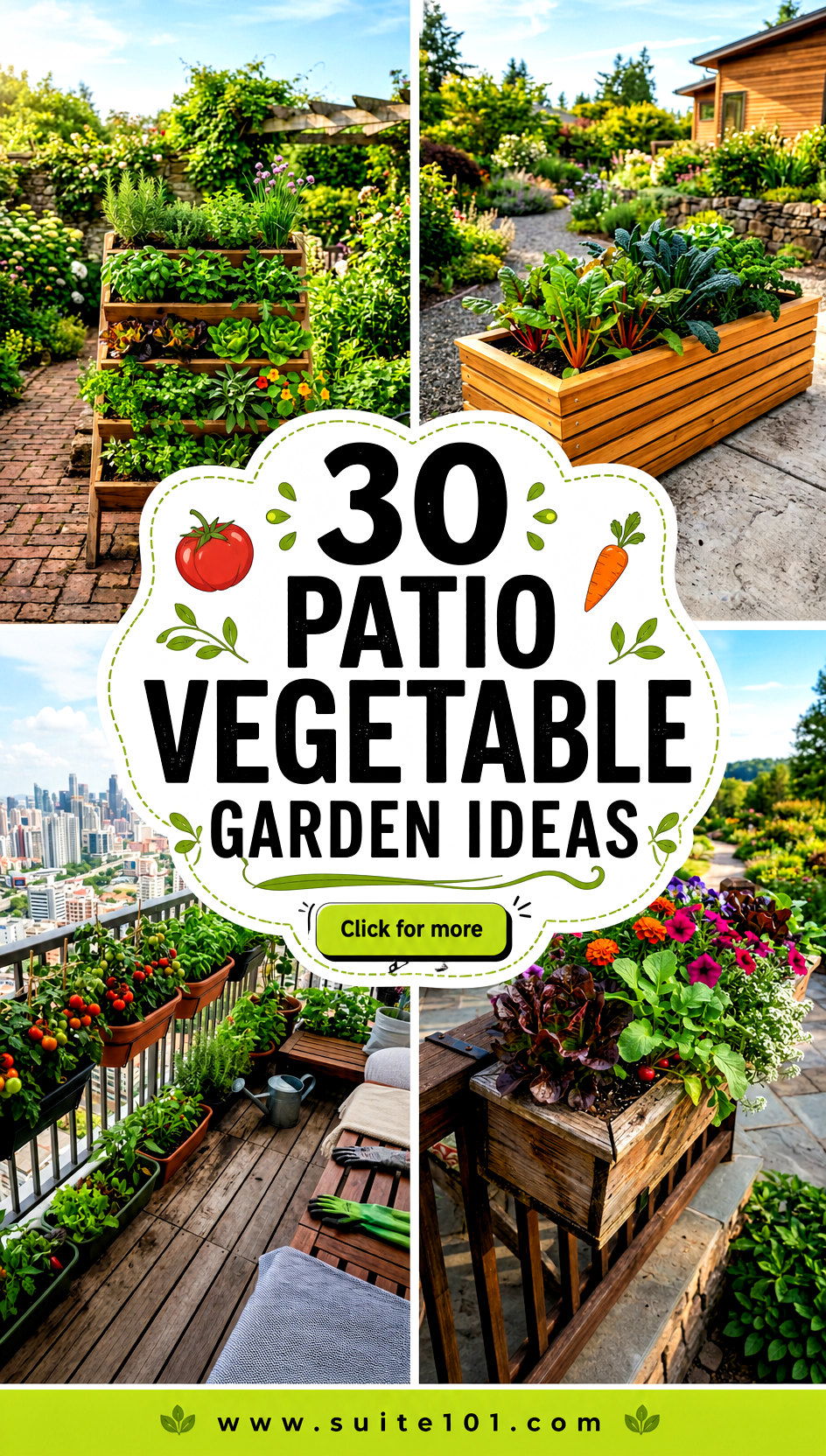 30 Patio Vegetable Garden Ideas for Fresh Homegrown Harvests - 30 Patio Vegetable Garden Ideas for Fresh Homegrown Harvests