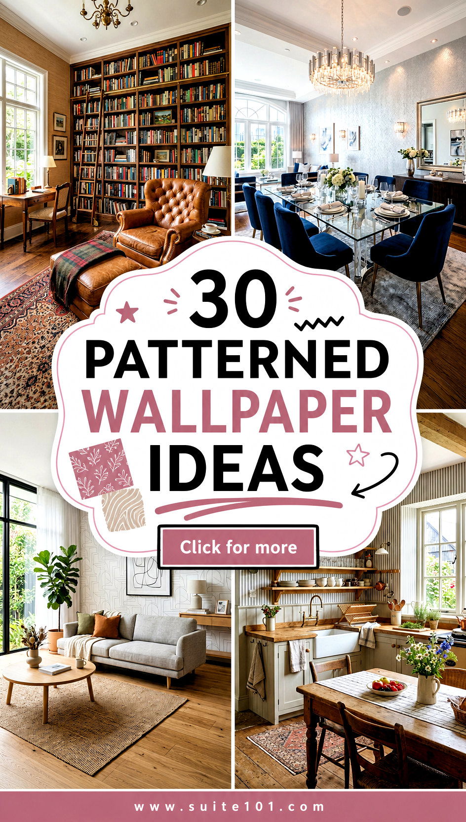 30 Patterned Wallpaper Ideas to Transform Any Room Fast - 30 Patterned Wallpaper Ideas to Transform Any Room Fast