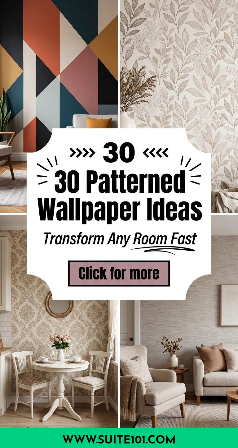 30 Patterned Wallpaper Ideas to Transform Any Room Fast - 30 Patterned Wallpaper Ideas to Transform Any Room Fast
