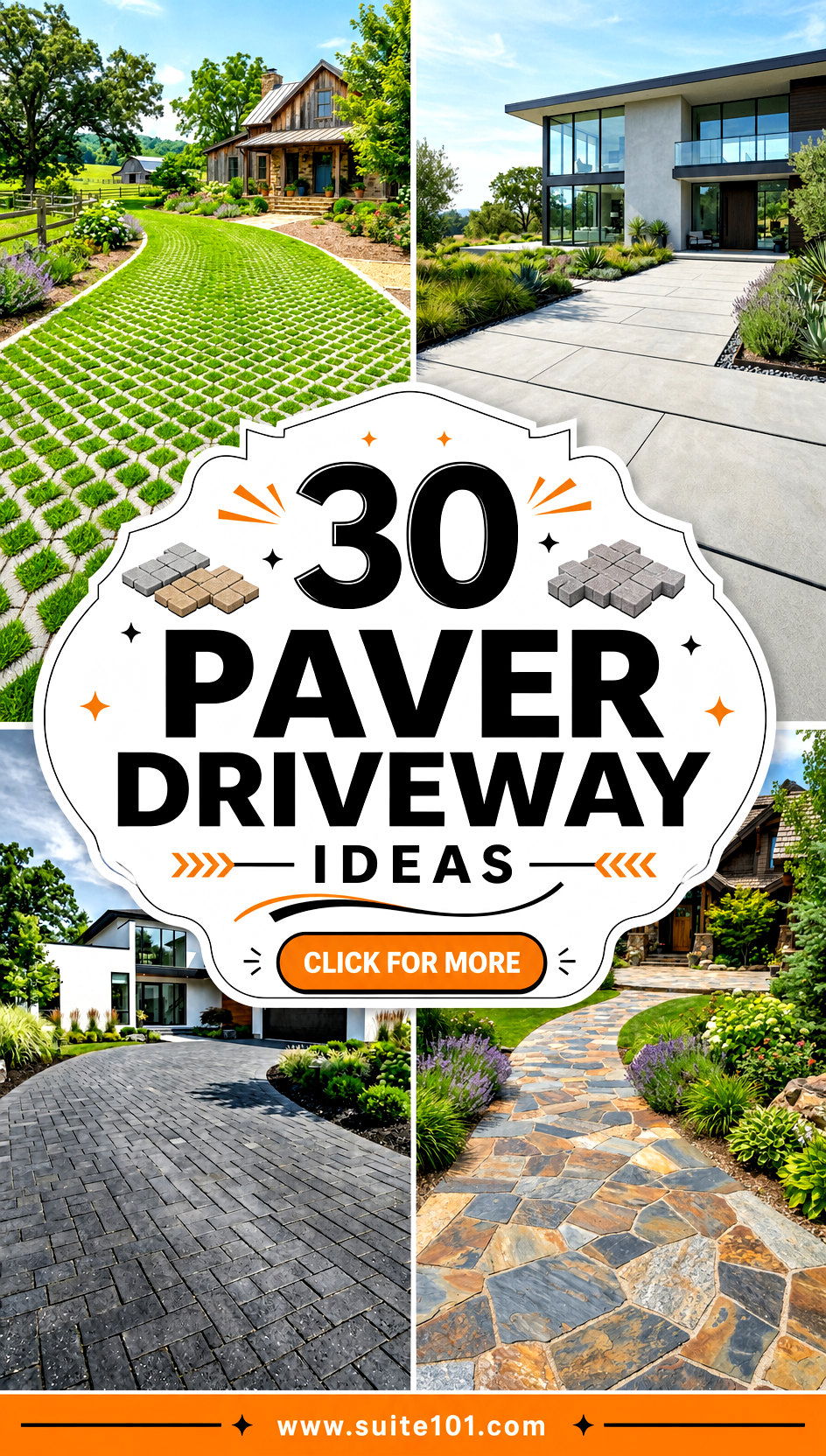 30 Paver Driveway Ideas for a Stunning Durable Curb Appeal - 30 Paver Driveway Ideas for a Stunning, Durable Curb Appeal